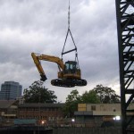 Lift on to site via crane